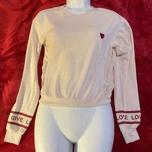 Spiritual Gangster Cream  crop top